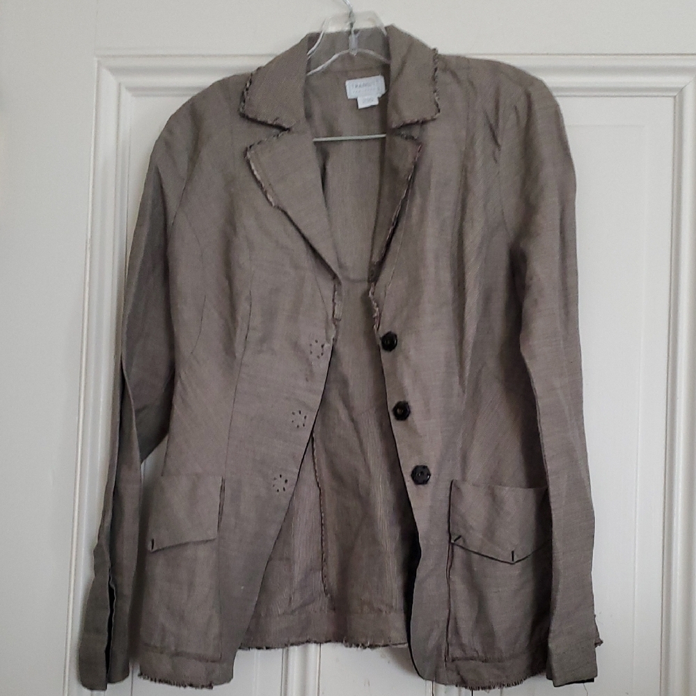 Transit Brown Blazer with Snaps